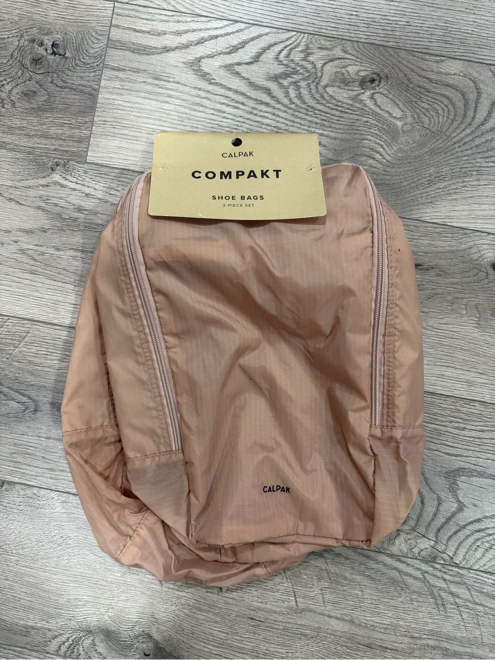 CALPAK Compakt Shoe Bags - Mauve Pink Set